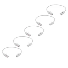 TRUECABLE Cat6 Component Rated Patch Cable, Unshielded (U/UTP), 1ft, White, 2...