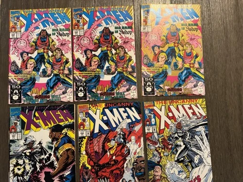 Uncanny X-Men 282 x2, 2nd print & 283-285 1st Bishop Lot Marvel Comics 1991