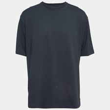 Bottega Veneta Grey Cotton Crew Neck TShirt L