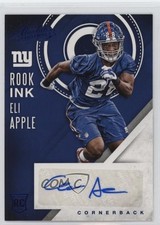 2016 Panini Absolute Rook Ink Blue Eli Apple #17 Auto 6o3