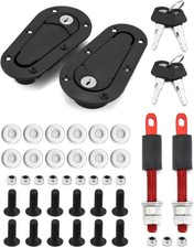 Flush Hood Latch And Pin Kit Universal Racing Car Hood Pin Engine Bonnet Latch