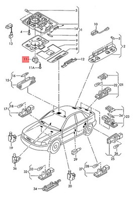 Genuine AUDI SEAT A3 S3 Sportback Lim. quattro. potentiometer 8E0959613A9NQ