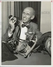 1961 Press Photo Photographer Ernest Libby, Texas - hpa71099