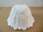 Vintage Indiana Glass Wild Rose Pattern White Milk Glass Footed Candy Dish Bowl