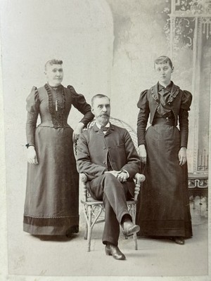 Antique Victorian Cabinet Photo Genealogy Niles Family All Idd Bath New York