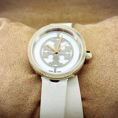 Tory Burch White Watch Tory Burch Classic Chronograph White Dial Two Tone Steel  main image 3
