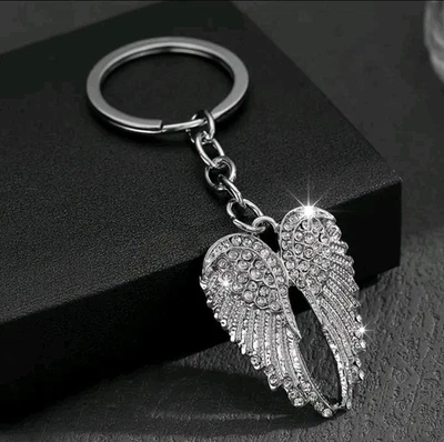 MARKENLOS Engelsflügel 🪽 Schlüsselanhänger Glitzer Metallanhänger Frauen Geschenkidee ❤🎁