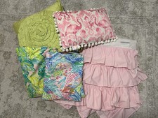 Lilly Pulitzer Pottery Barn Kids Mermaid Cove  Island Flavor Crib Sheets  More