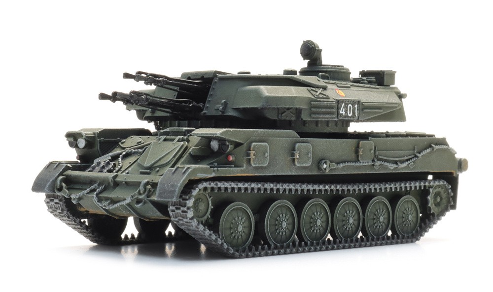 Artitec 6870726 - 1/87 / H0 DDR / NVA ZSU 23-4 SHILKA Railway Transport - New