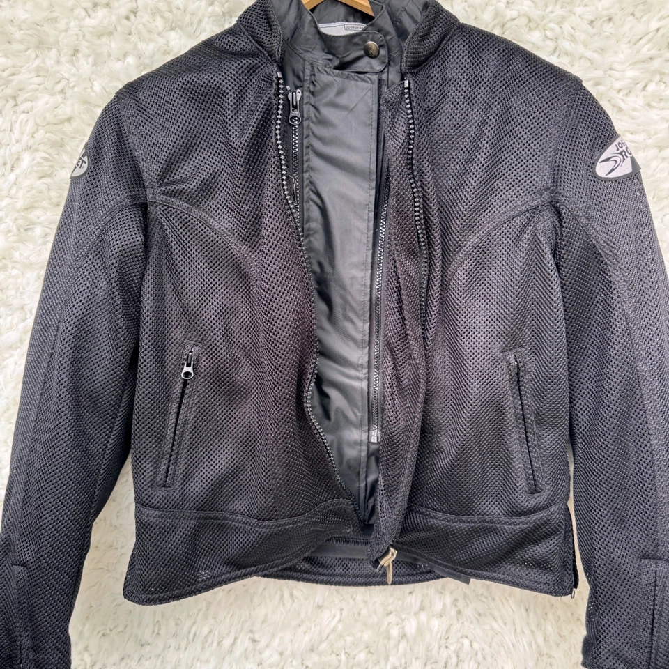 Joe Rocket Racing Motorcycle Jacket Black Zip-In Liner All Safety Pads Medium M - Image 3 of 4