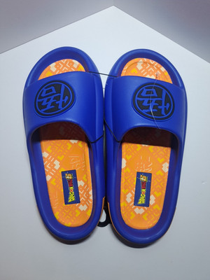 NWT DragonBall Super Ground Up Orange Cloud Foam Slides Sandals Goku Men's 8