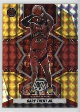 2021 Panini Mosaic Choice Fusion Red & Yellow Prizm 10/88 Gary Trent Jr #39 3hd
