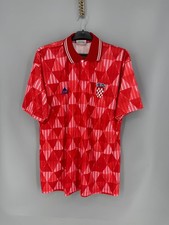 Vintage Croatia Alix 90s Football Soccer Jersey Red XL