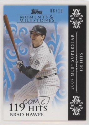 2008 Topps Moments & Milestones Blue 5/10 Brad Hawpe #101 03rx