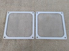 140mm Magnetic PC Case Fan Fine Mesh Filters, Pair Set of 2 , White, Used