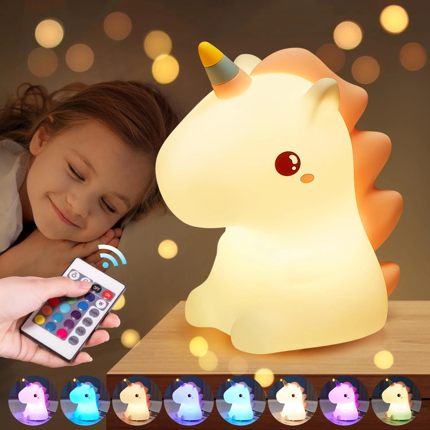 One Fire Unicorn Night Light