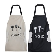 Apron for with Pockets Hand Wipe, Water-drop Resistant Kitchen Cooking Dish...