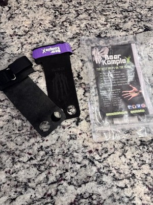 BRAND NEW purple women s Bear Komplex Hand Grips 2 Hole size L 