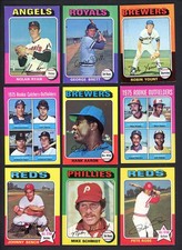 1975 TOPPS BASEBALL COMPLETE SET EX+/EX-MT BRETT AARON YOUNT 546522 (KYCARDS)