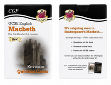 CGP GCSE English Macbeth Revision Question Cards Grade 9-1 Shakespeare