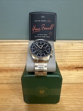 FOSSIL Sullivan Mens Gold Multifunction Watch, Black Dial, Stainless Steel Band