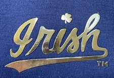 NWT Under Armour Notre Dame Fighting Irish Unstoppable Crewneck XXL gold logo