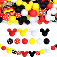 Silikonperlen Set 104 StüCk FüR Schmuck DIY ArmbäNder & Ketten Bunte Perlen