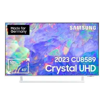 Samsung GU50CU8589UXZG 125cm 50 Zoll LED Fernseher weiß 4K UHD Smart TV