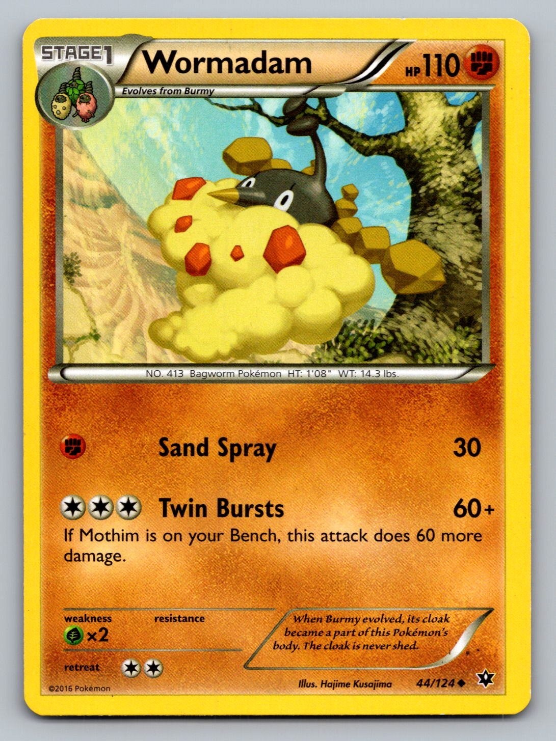 Pokemon TCG Fates Collide Wormadam #44