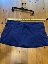 Lands End Ladies Size 16 Navy Blue Skirted Swimsuit Bottoms
