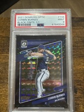 2021 Panini Donruss Optic Corbin Burnes #144 Black Finite Prizm /1