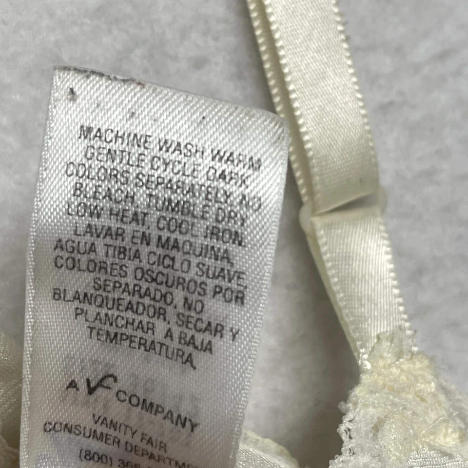 Camisola Vanity Fair vintage para mujer grande 36/42 lencería de encaje de nailon EE. UU. AÑOS 90 Foto 3 de 4