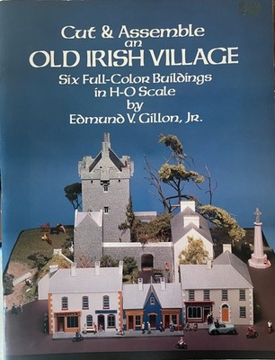 Dover Publications Inc card model book of ''Cut & Assemble'' an Old Irish Village