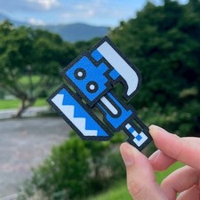 Monster Hunter Switch Axe keychain