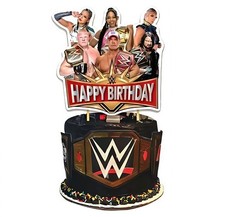 Wrestling Cake Topper Wrestle Show Happy Birthday Party Wrestler Cake Decoration