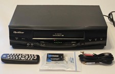 Quasar VHQ-40M 4 Head Hi-Fi VCR Vhs Player w/ HDMI converter