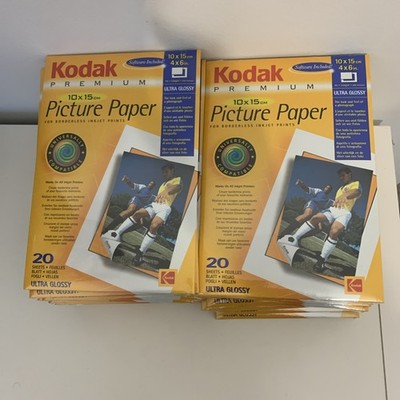 Kodak Premium Bilderpapier 220g Ultra Glossy 10x15mm 4x6  20 Blatt x32 Packungen