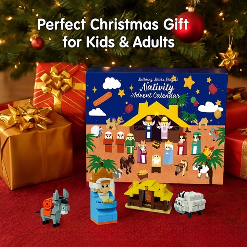 Nativity Advent Calendar 2025 Kids – 24 Days Building Blocks Kits Christmas G... - Picture 8 of 9