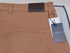 Peter Millar Crown Crafted Garment Dyed Wayfare Pants TAN Brown Men's 35x32 NEW