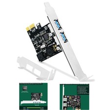 Self-Powered USB 3.0 PCI Express Expansion Card - 2x 5Gbps Ports for Desktops