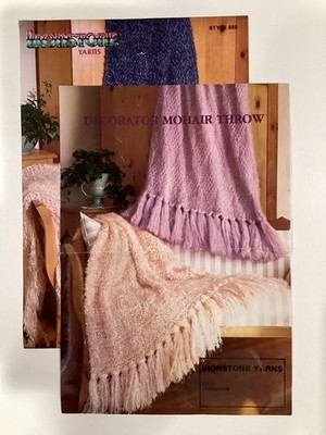 Ironstone Yarns Knit Afghan Pattern Style 669-5 Designed By Linda Coppernoll