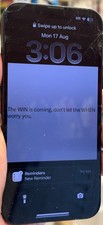 Apple iPhone niebieski pęknięty przód tył szkło działające AS-IS części naprawa