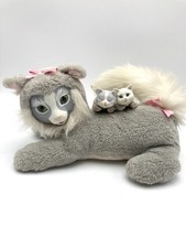 1992 Kitty Surprise Gray Cat With 2 Kittens V...