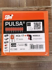 Spit Pulsa 17mm Nails & Gas For Direct Fixing Into Concrete Brick & Screed 