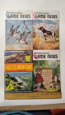 Vintage PA Game News Magazines & Forestry Ephemera Lot 1939-1974 Maps Booklet