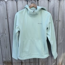 Columbia Outshield Dry Fleece Hoodie Mint Green Womens Medium