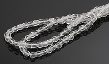 100 Crystal Clear Czech Glass Cube Beads 3MM