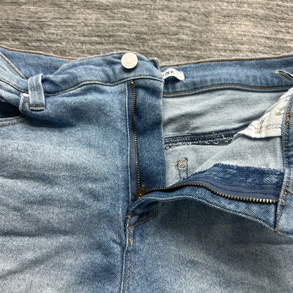 Celebrity Pink Shorts Size 13/31 Womens Cutoff Stretch Blue Denim - Image 2 of 4