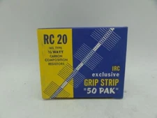 (50) GBT Mil Type RC 20 Carbon Composition Resistors, .5W 1800 Ohm