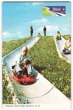 Postcard Attitash Alpine Slide, Bartlett, N.H. Unposted VTG VPC02.